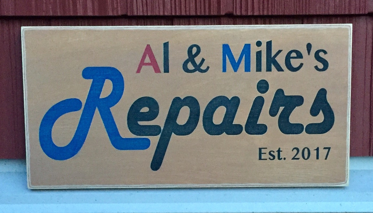 Business Sign - Al & Mike's Repairs