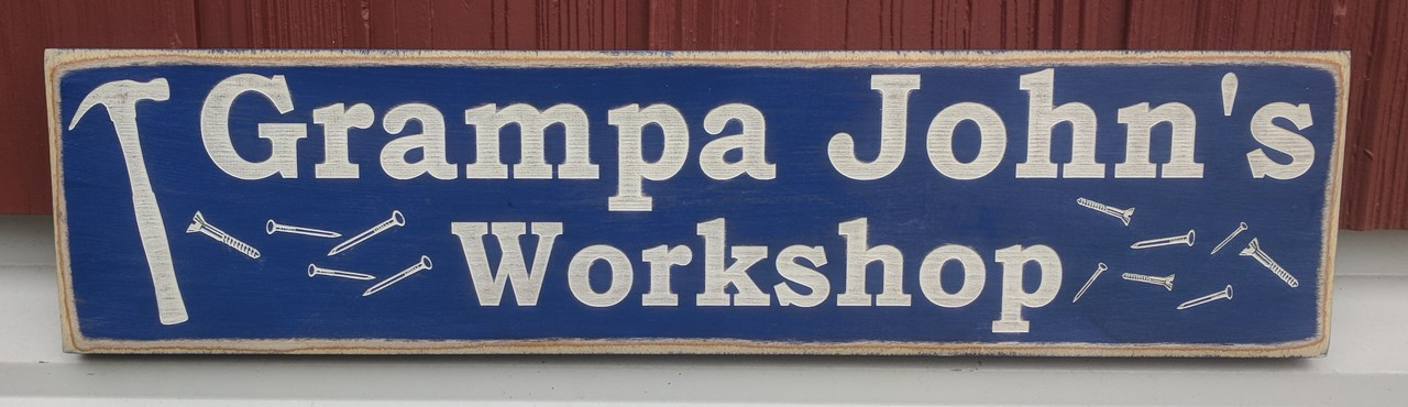 workshop sign