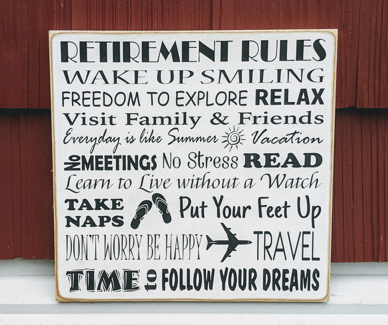 Retirement Rules Sign