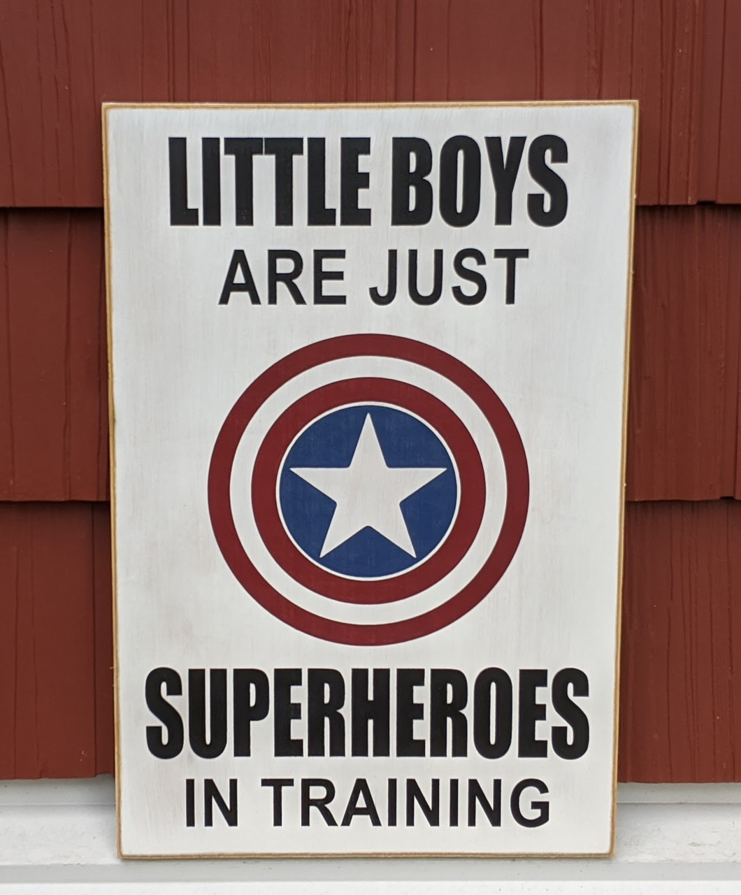 Little Boys Are Just Superheroes in Training Sign