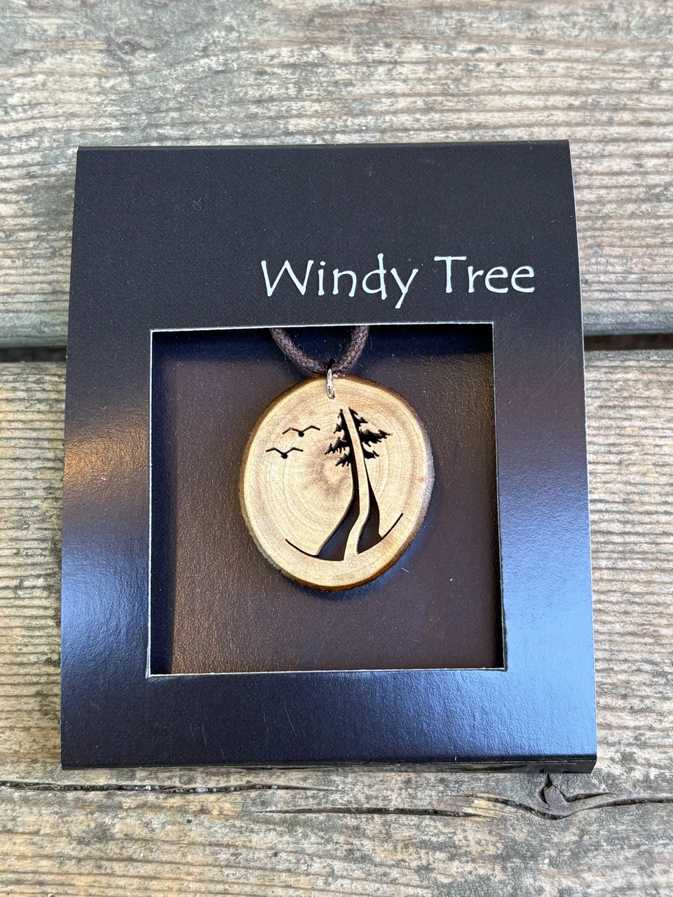 Two Are One Evergreens with Birds by Windy Tree Artisan