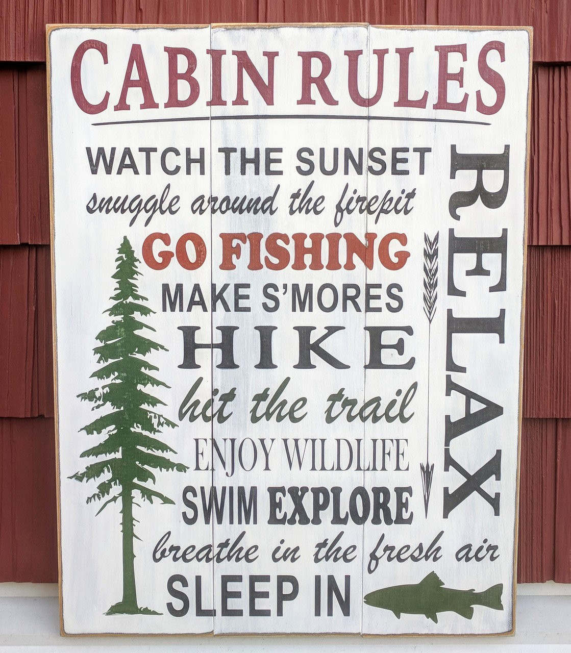 Cabin Rules Sign