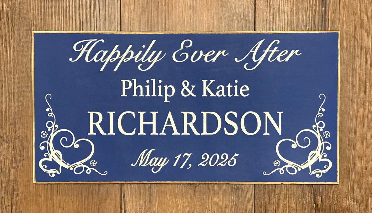 Happily Ever After custom sign