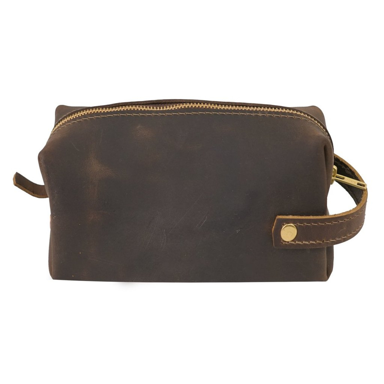 Large Leather Pouch - High Line by Rustico - Side View