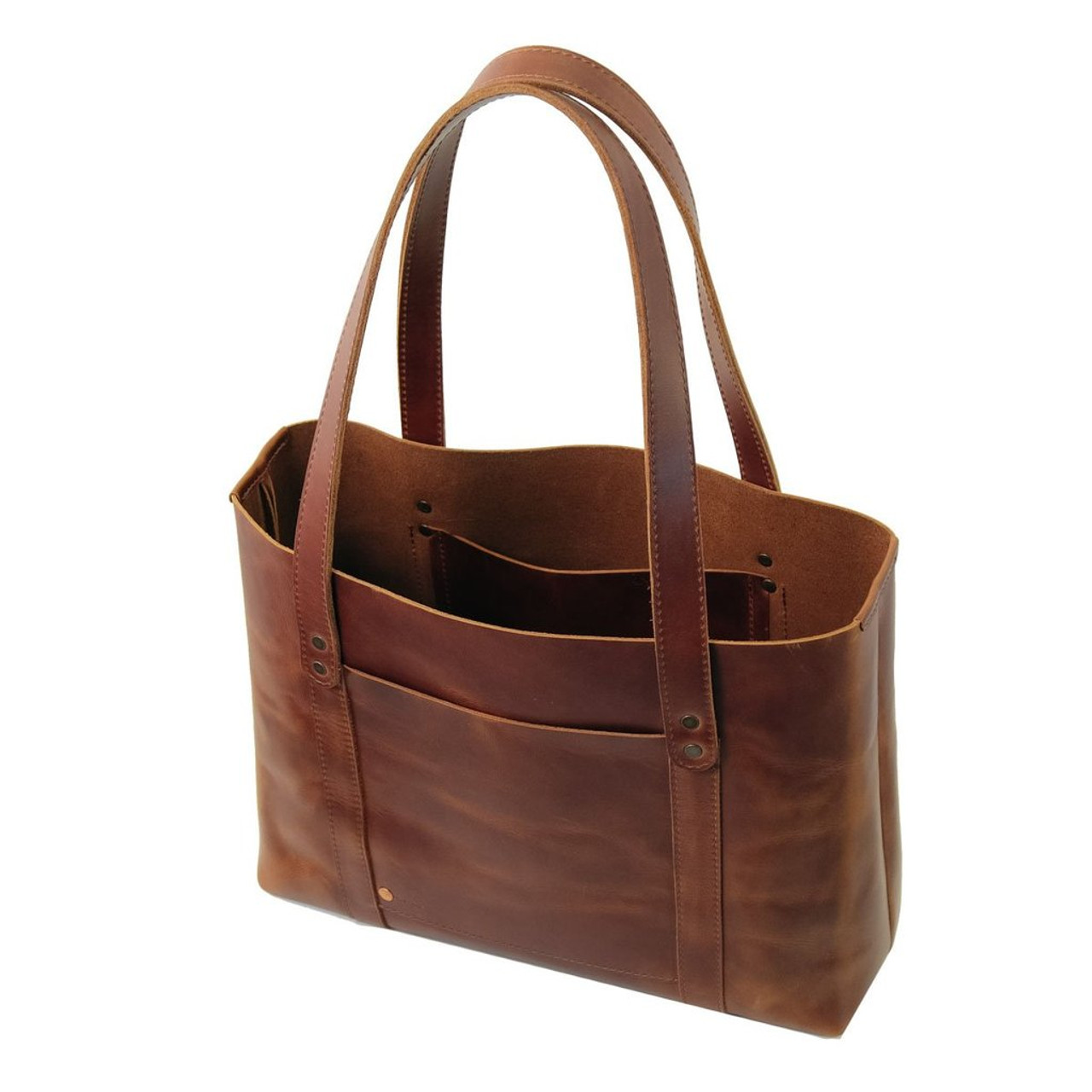 Leather Tote - Hideout by Rustico - Saddle - Handcrafted