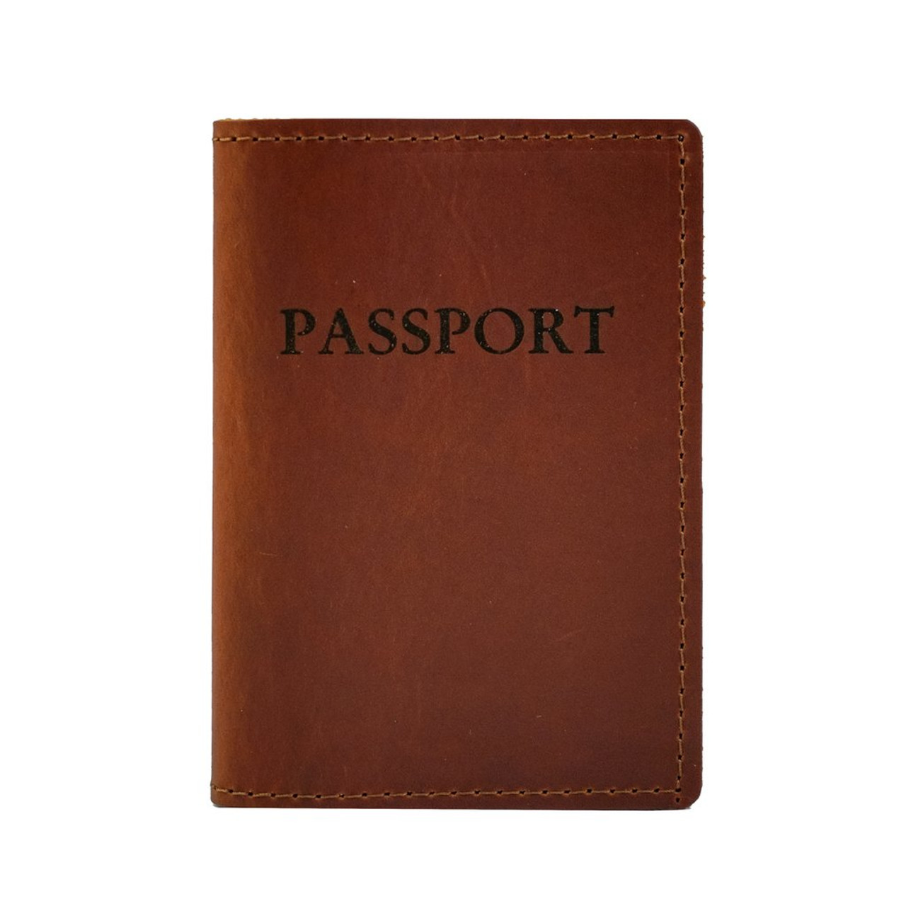 Leather passport cover