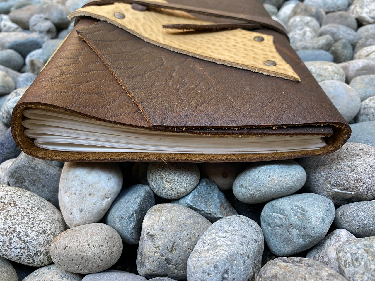 Venetian Leather Journal - Long View - Medium E - 6" x 9"