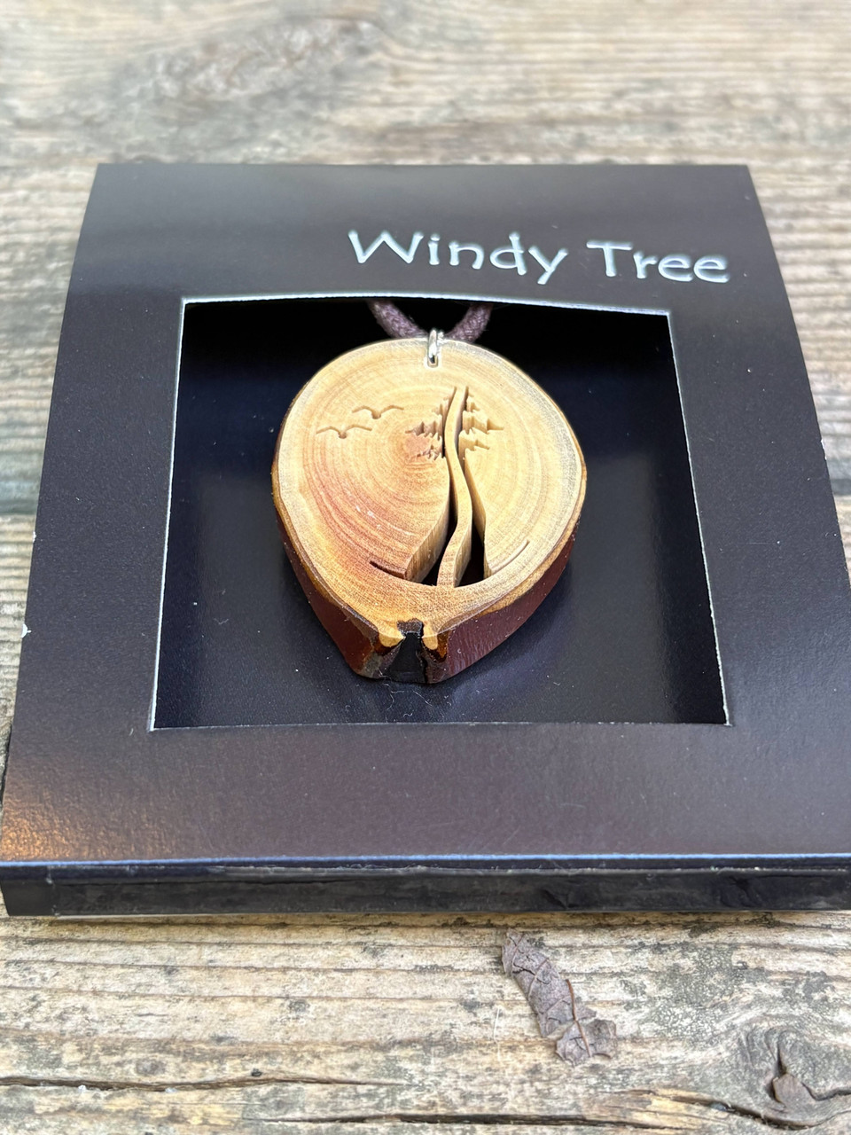 Two Are One Evergreens with Birds by Windy Tree Artisan - Depth View