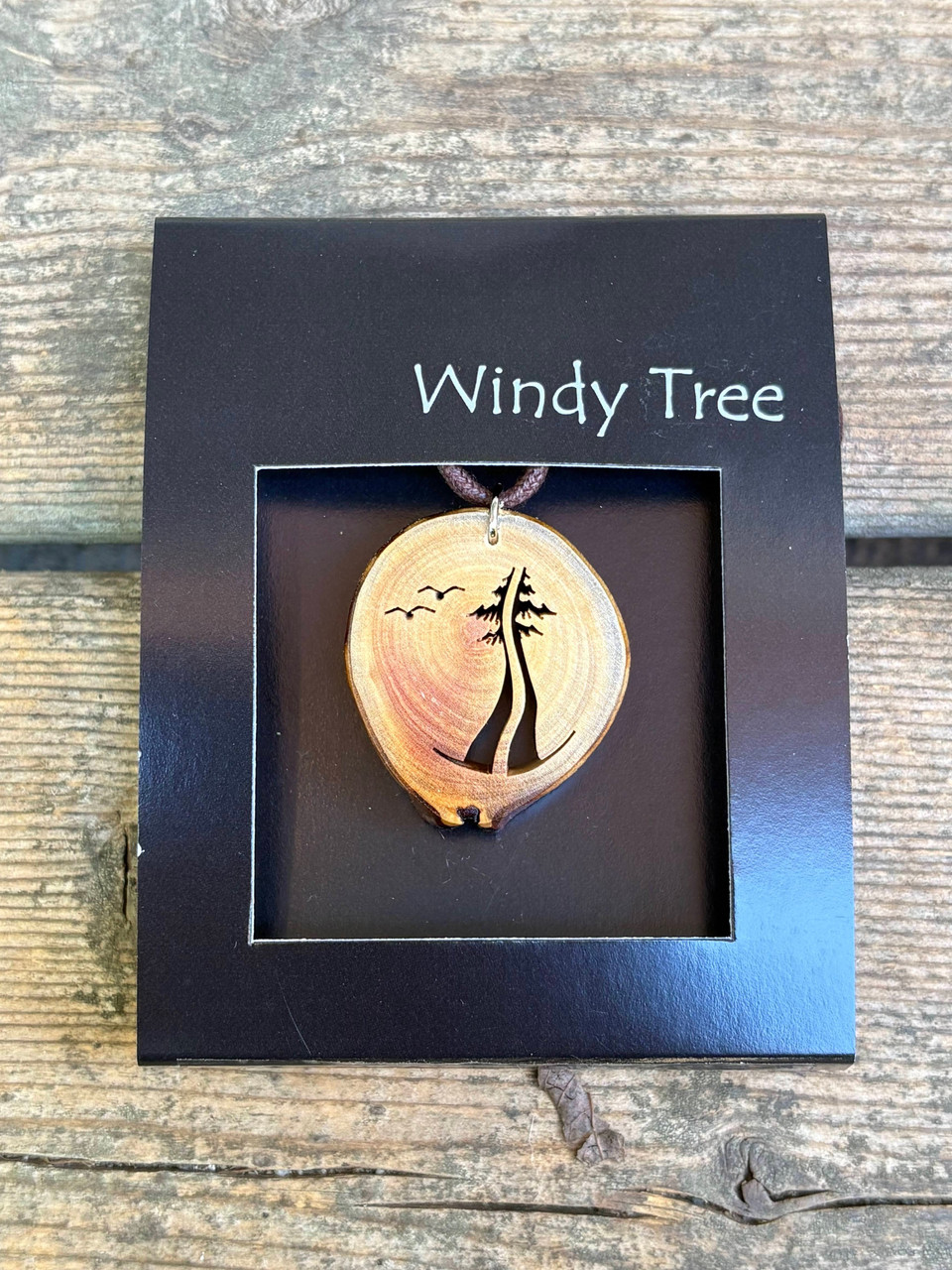 Two Are One Evergreens with Birds by Windy Tree Artisan