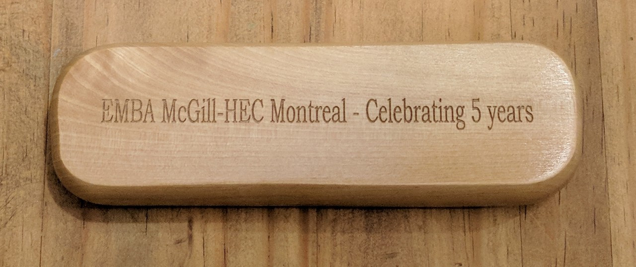 Personalized Maple Pen Box