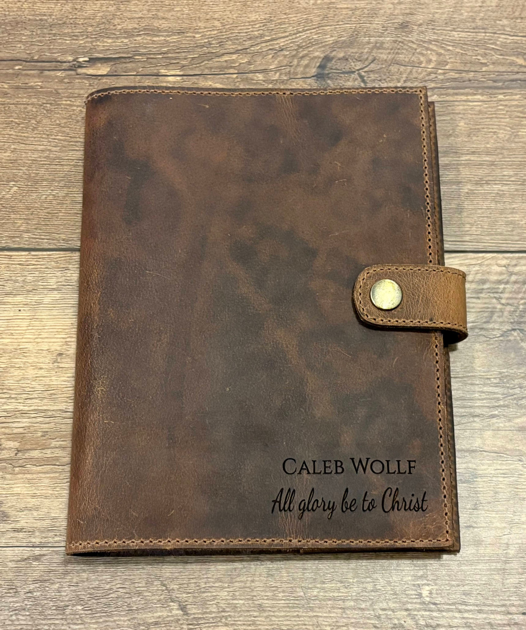 Impressions Leather Journal with Name Engraving