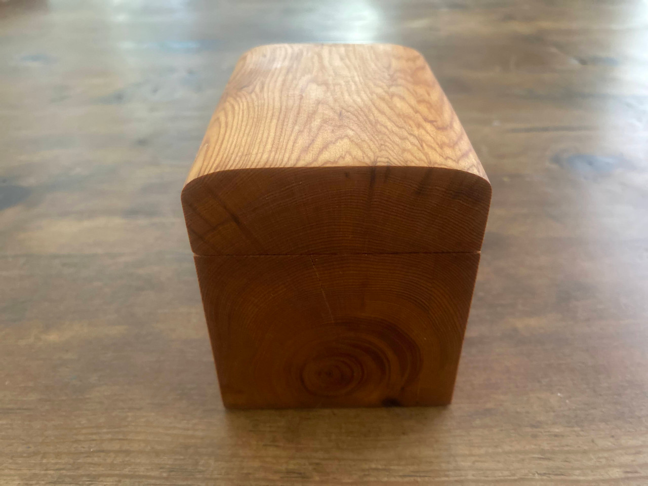 Boogie Beach Trinket Boxes – Pacific Yew  - Personalized Beachy Keepsakes for Jewelry & Mementos - Side View
