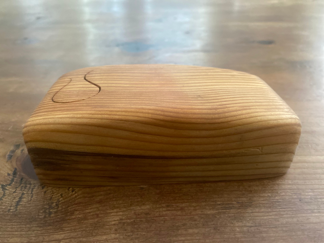 Red Cedar Boogie Beach Trinket Puzzle Boxes – for Keepsakes, Jewelry & Mementos - Back View
 Red Cedar Boogie Beach Trinket Puzzle Boxes – for Keepsakes, Jewelry & Mementos - Back View