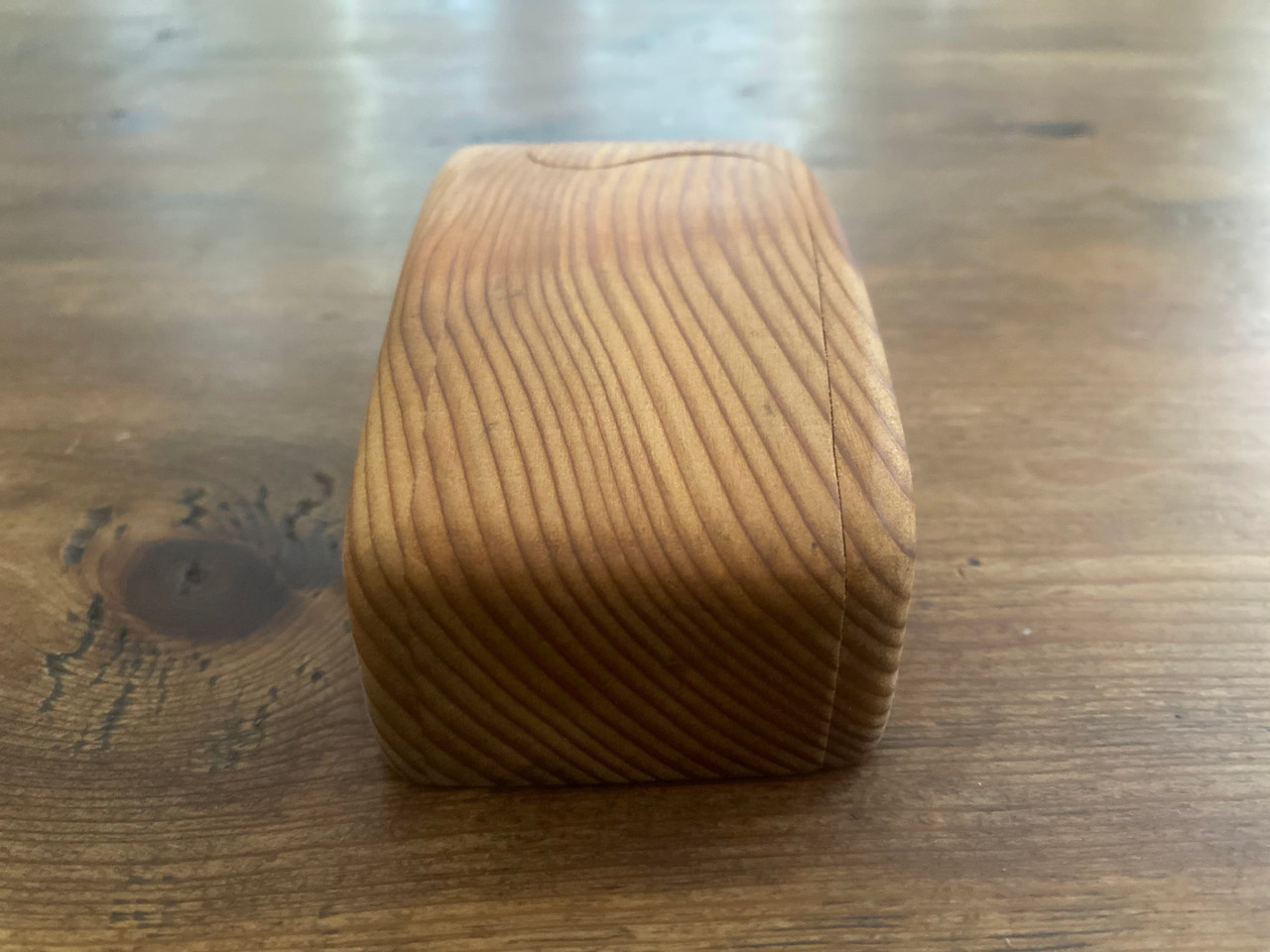 Red Cedar Boogie Beach Trinket Puzzle Boxes – for Keepsakes, Jewelry & Mementos - Left Side View
 Red Cedar Boogie Beach Trinket Puzzle Boxes – for Keepsakes, Jewelry & Mementos - Left Side View