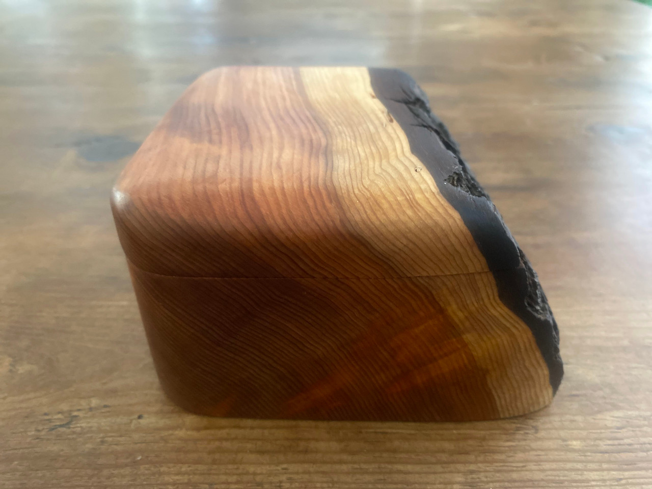 Red Cedar Boogie Beach Trinket Box - Personalized Beachy Keepsakes for Jewelry & Mementos - Left Side View
