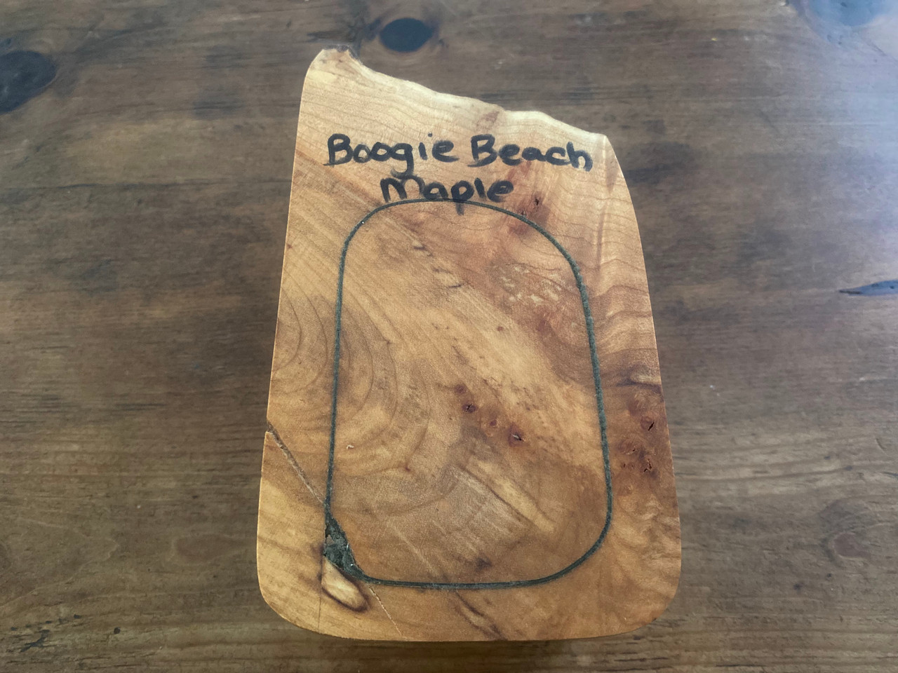 Boogie Beach Trinket Boxes – Maple Burl - Keepsakes for Jewelry & Mementos - Bottom View
