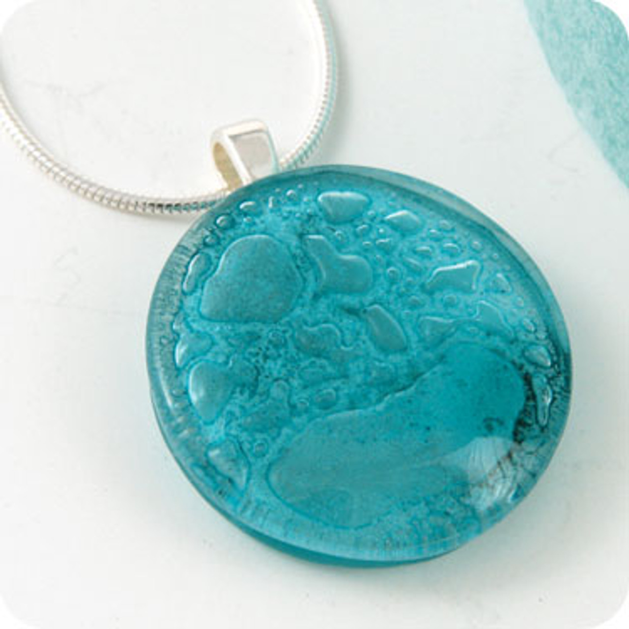 Momo Glassworks Aqua Glass Medallion