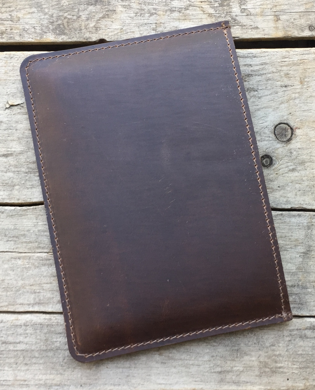 Rustico Mini Tablet Leather Sleeve Dark Brown Heartwood Gifts