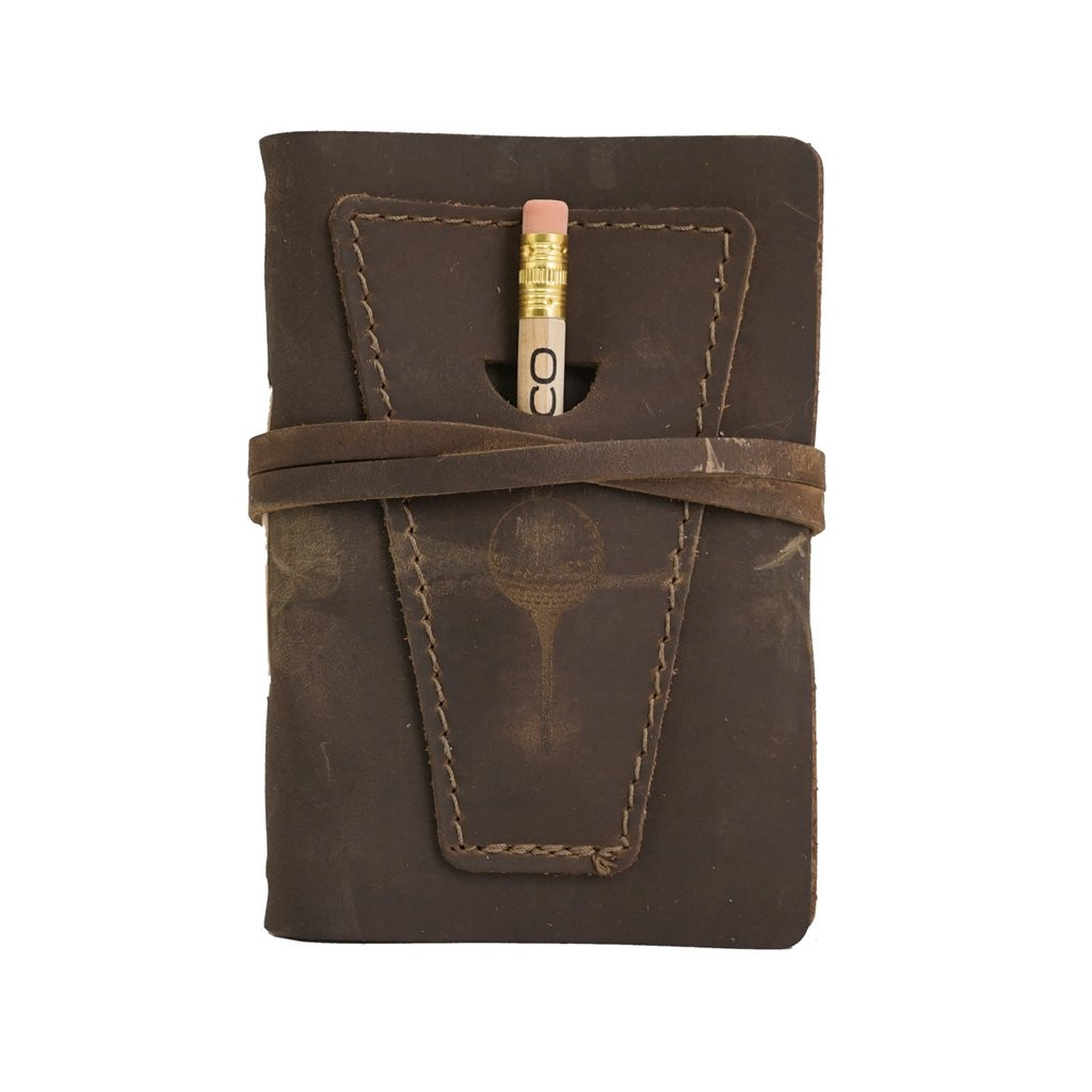 Rustico Leather Golf Log Book Heartwood Gifts