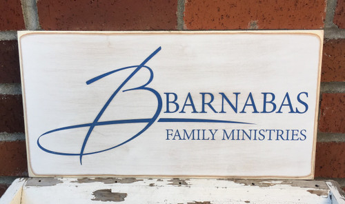 shabby chic wood business sign