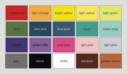 Color Chart for Wood Signs