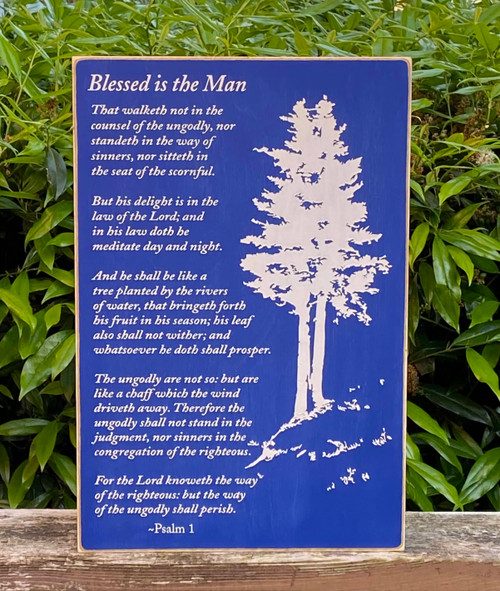 Blessed is the Man - sign