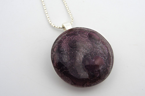 Amethyst Glass Medallion