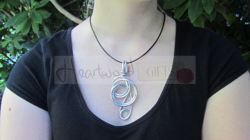 aluminum knot pendant aluminum knot pendant