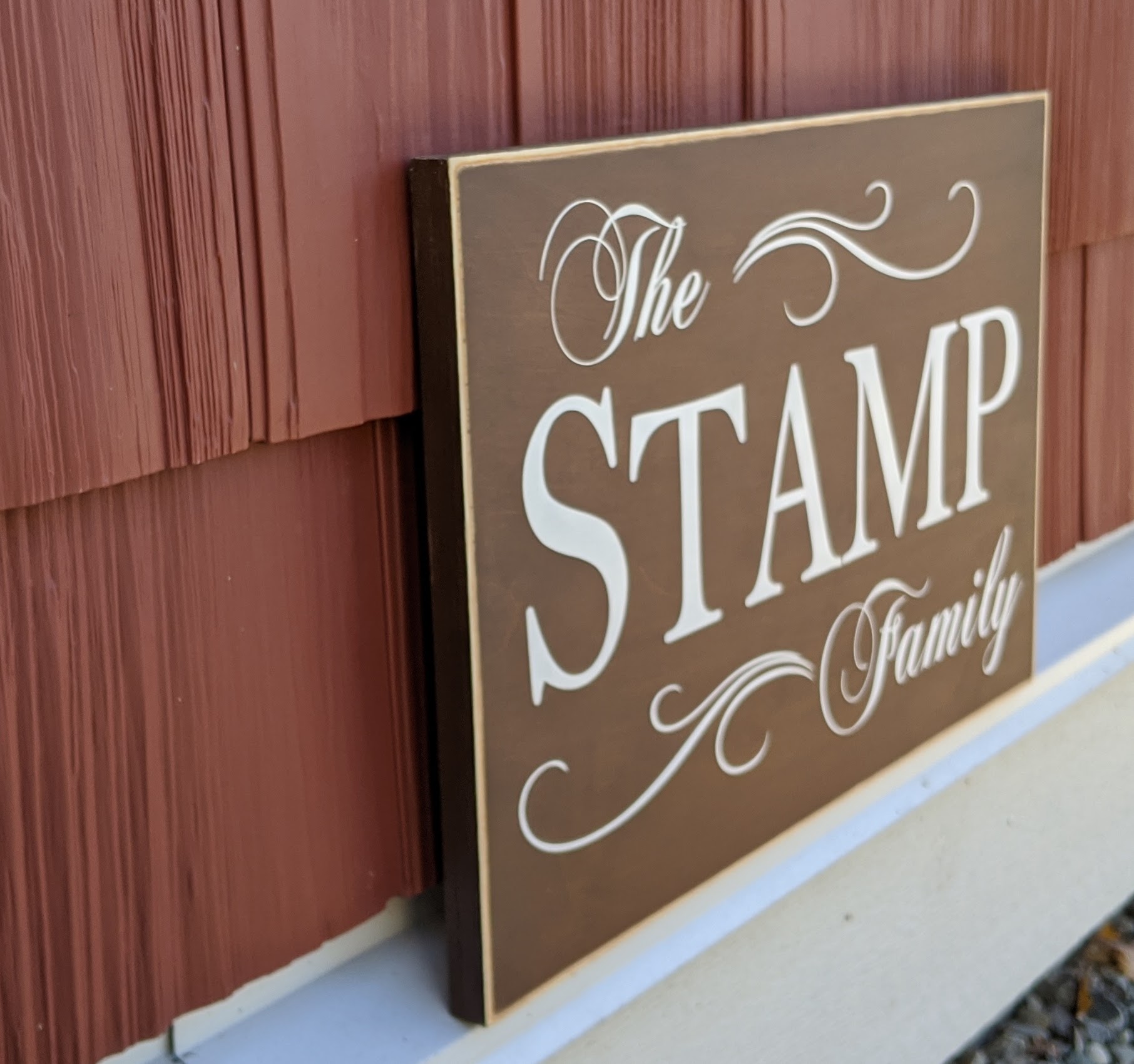 Personalized Family Name Wood Sign 12" x 18" Personalized Family Name Wood Sign 12" x 18"