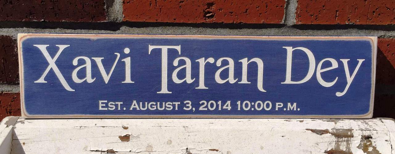 kid's name sign