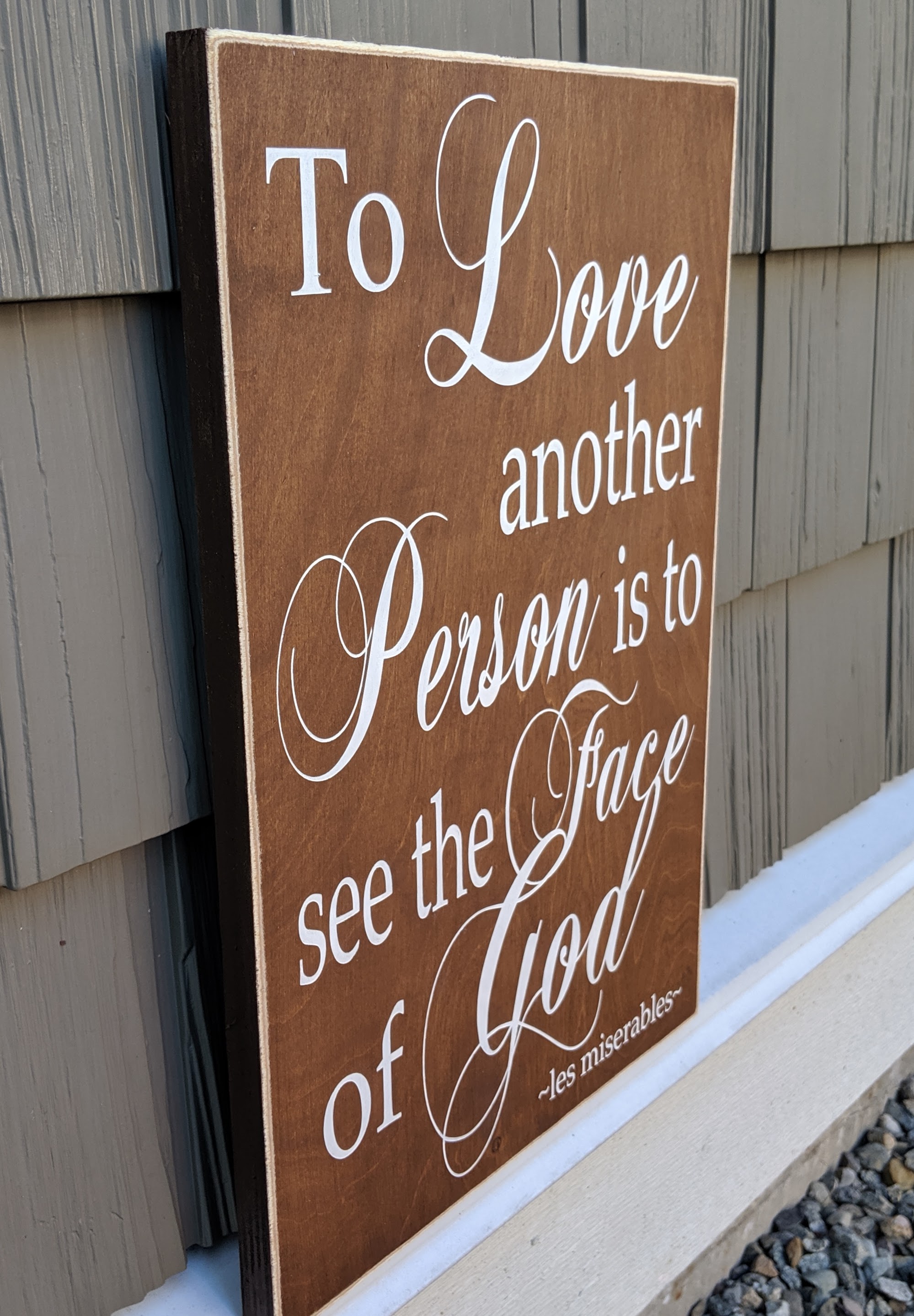 Les Miserables Wood Sign