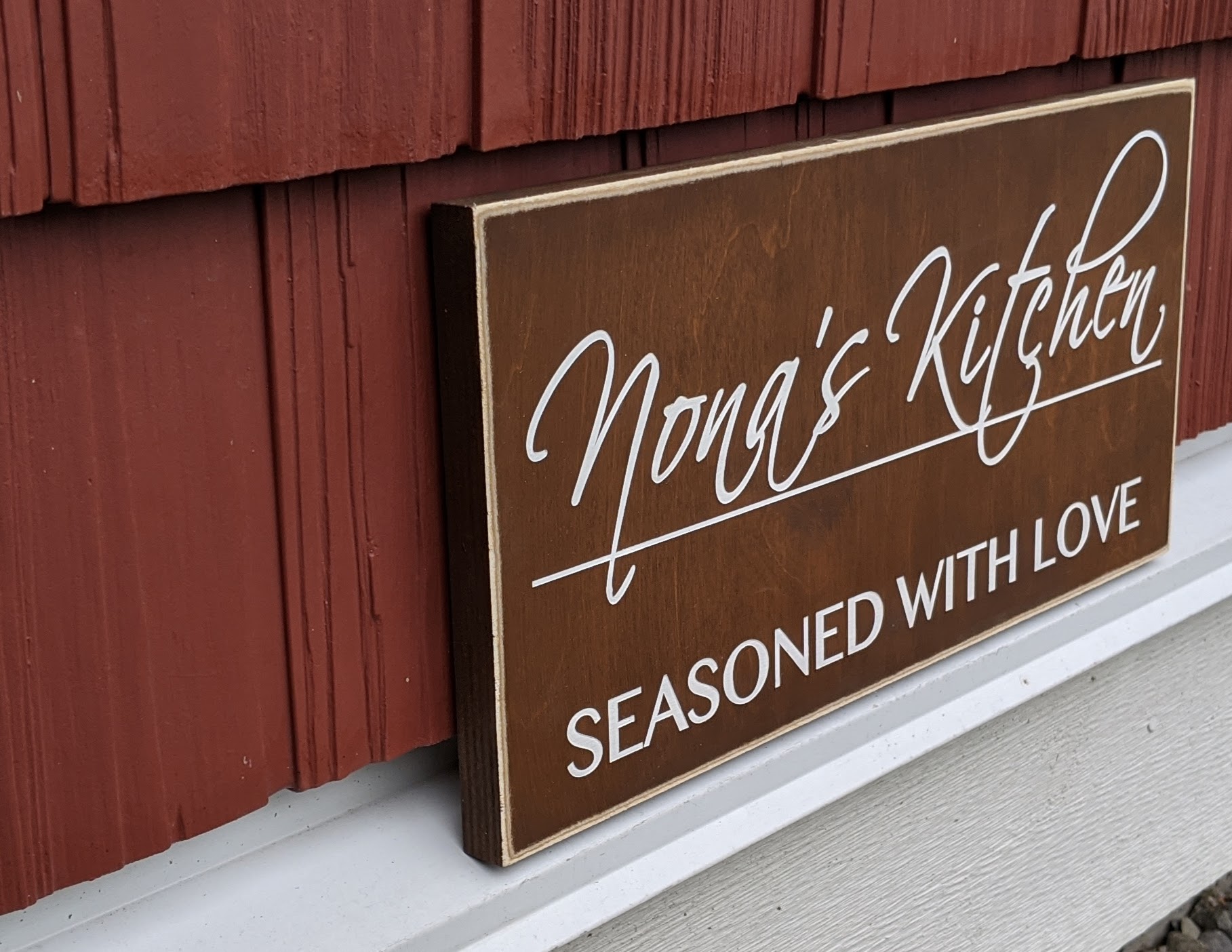 Personalized Kitchen Sign - Side View Personalized Kitchen Sign - Side View