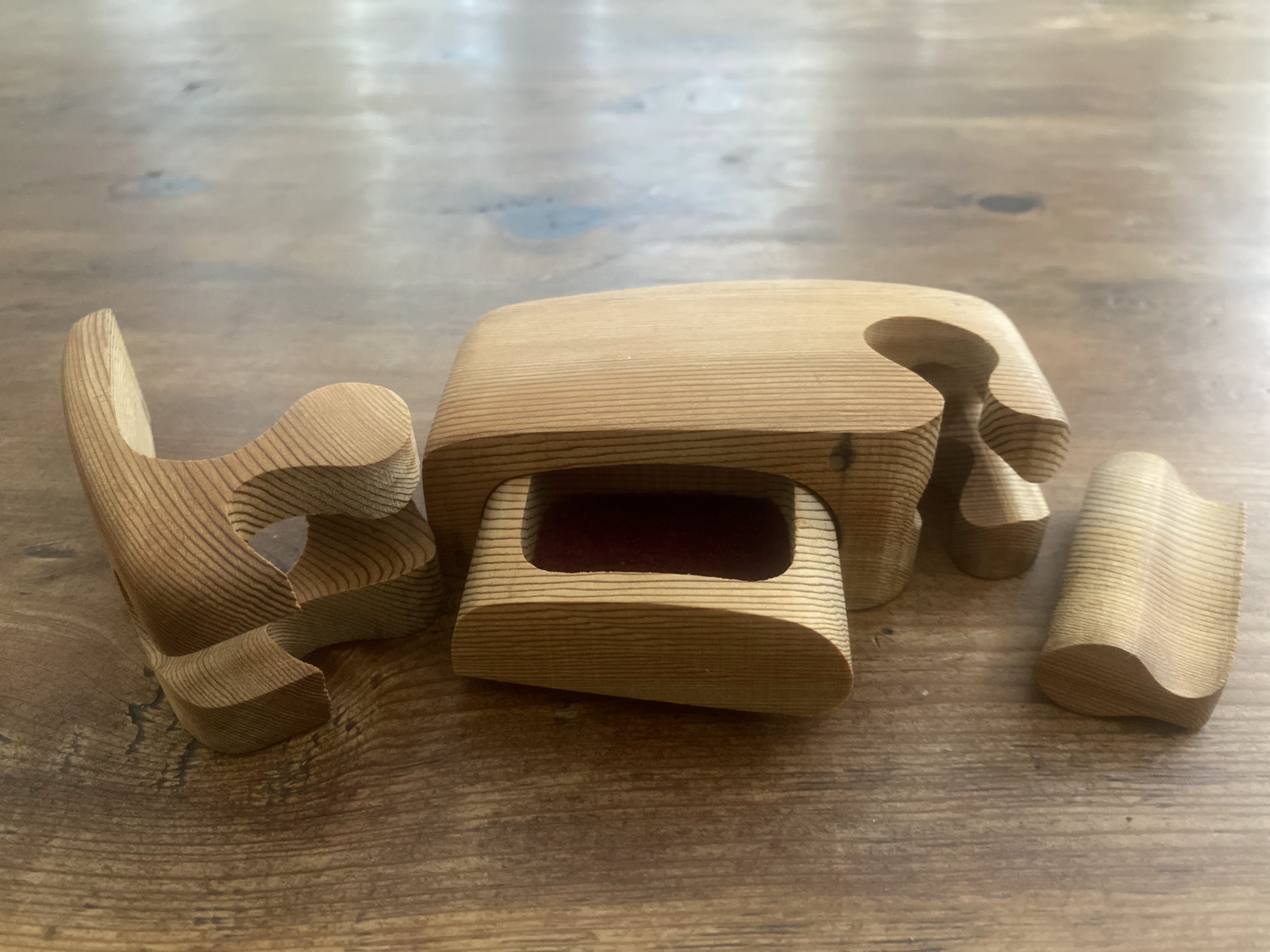 Red Cedar Boogie Beach Trinket Puzzle Boxes - Personalized Beachy Keepsakes for Jewelry & Mementos - Opened View
 Red Cedar Boogie Beach Trinket Puzzle Boxes - Personalized Beachy Keepsakes for Jewelry & Mementos - Opened View