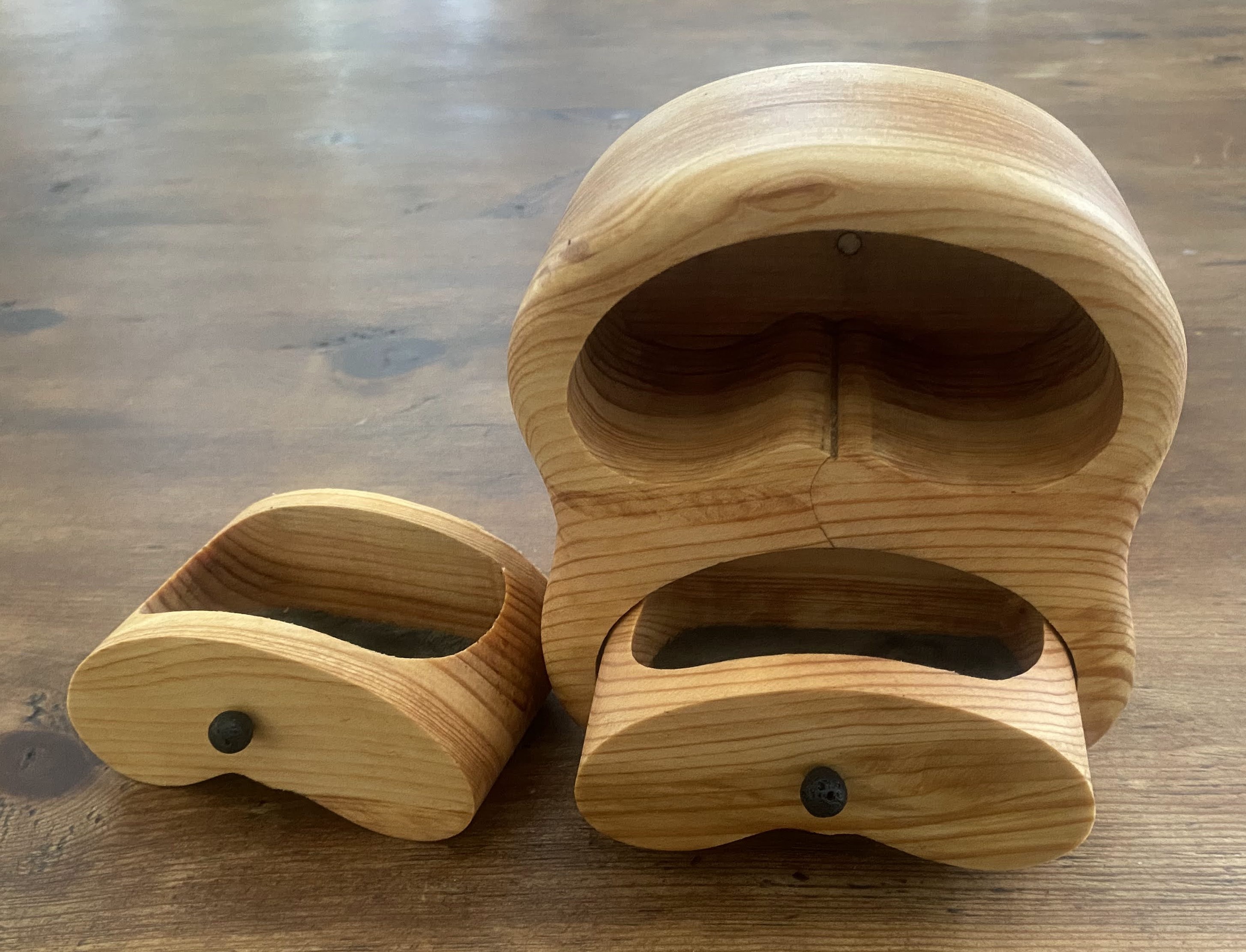 Douglas Fir Boogie Beach 2-Drawer Trinket Box – Beachy Keepsakes for Jewelry & Mementos - Opened View