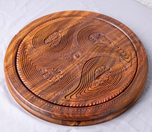 Collapsible Wooden Basket 14 inch - flat position