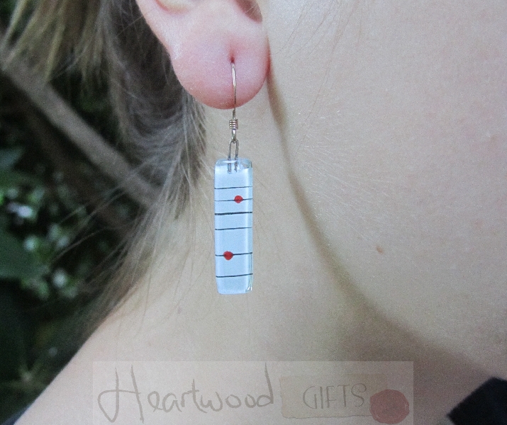 Model with Momo Glassworks Momo II Earrings Model with Momo Glassworks Momo II Earrings