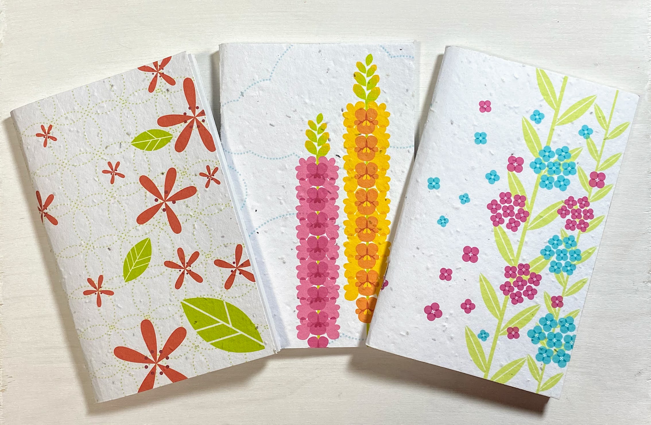 Thought Plotters Plantable Pocket Notebooks 3pk - Floral