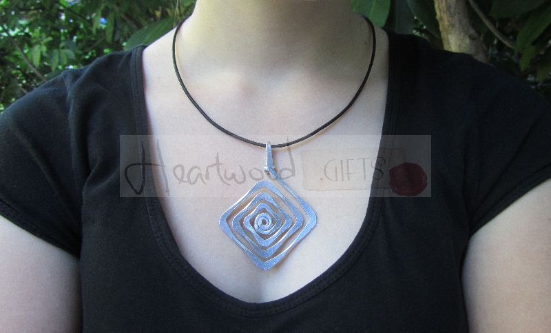 aluminum diamond pendant aluminum diamond pendant