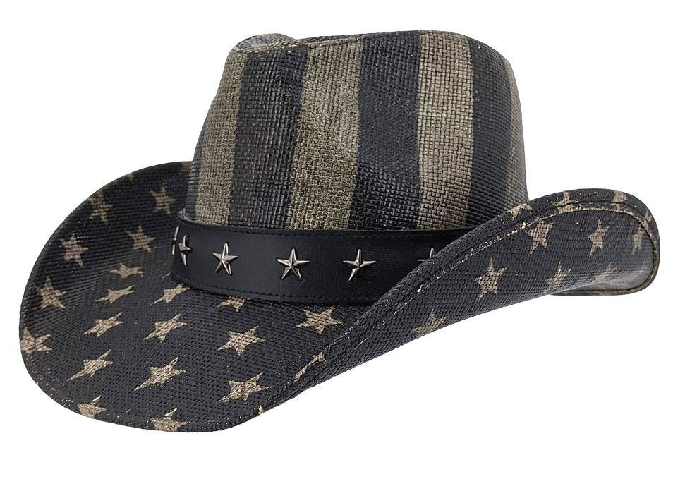 Kenny K Western Cowboy Hat USA Flag 