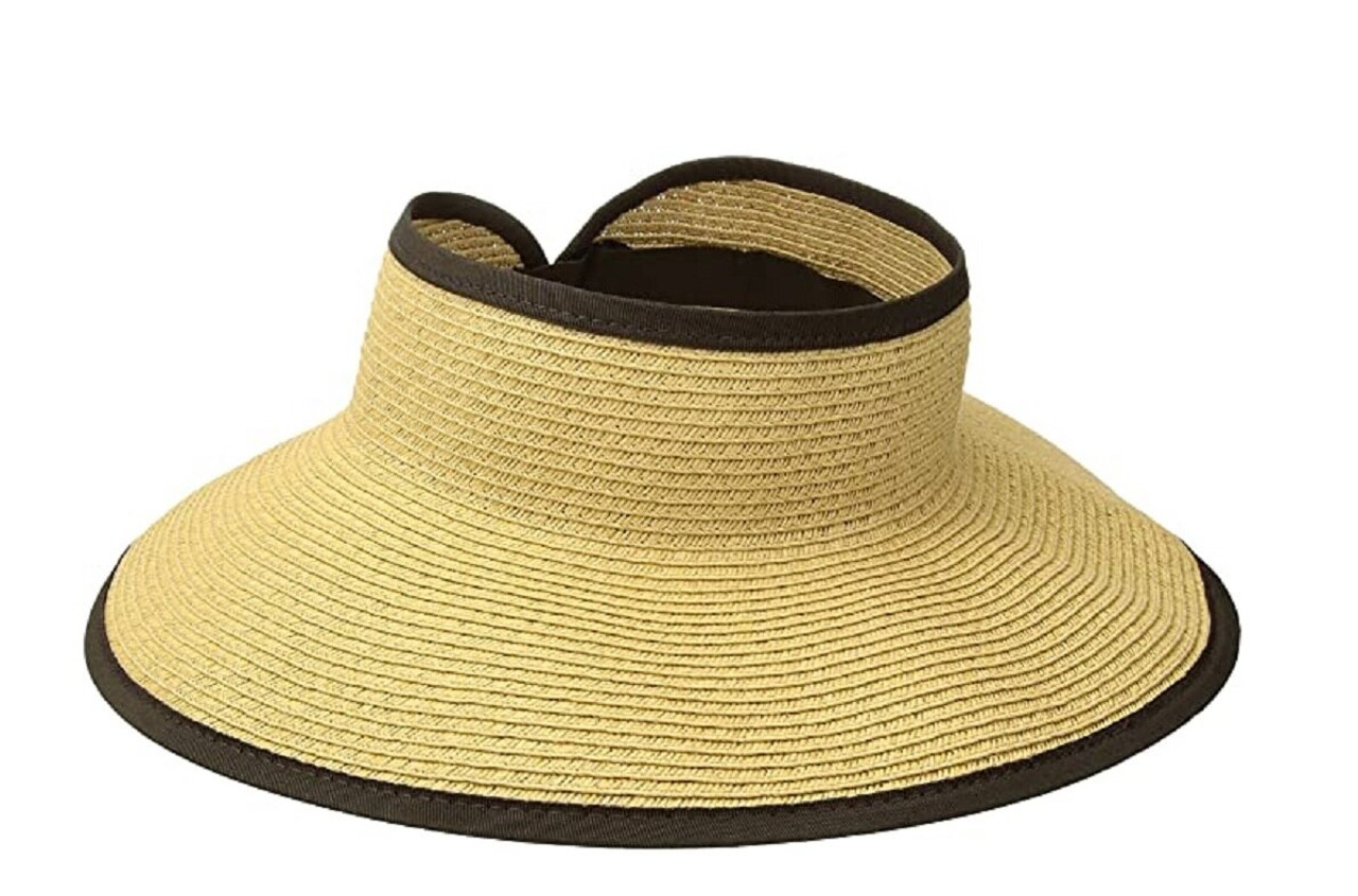 San Diego Hat Company Signature Women's Ultrabraid Large Brim Visor UBV002