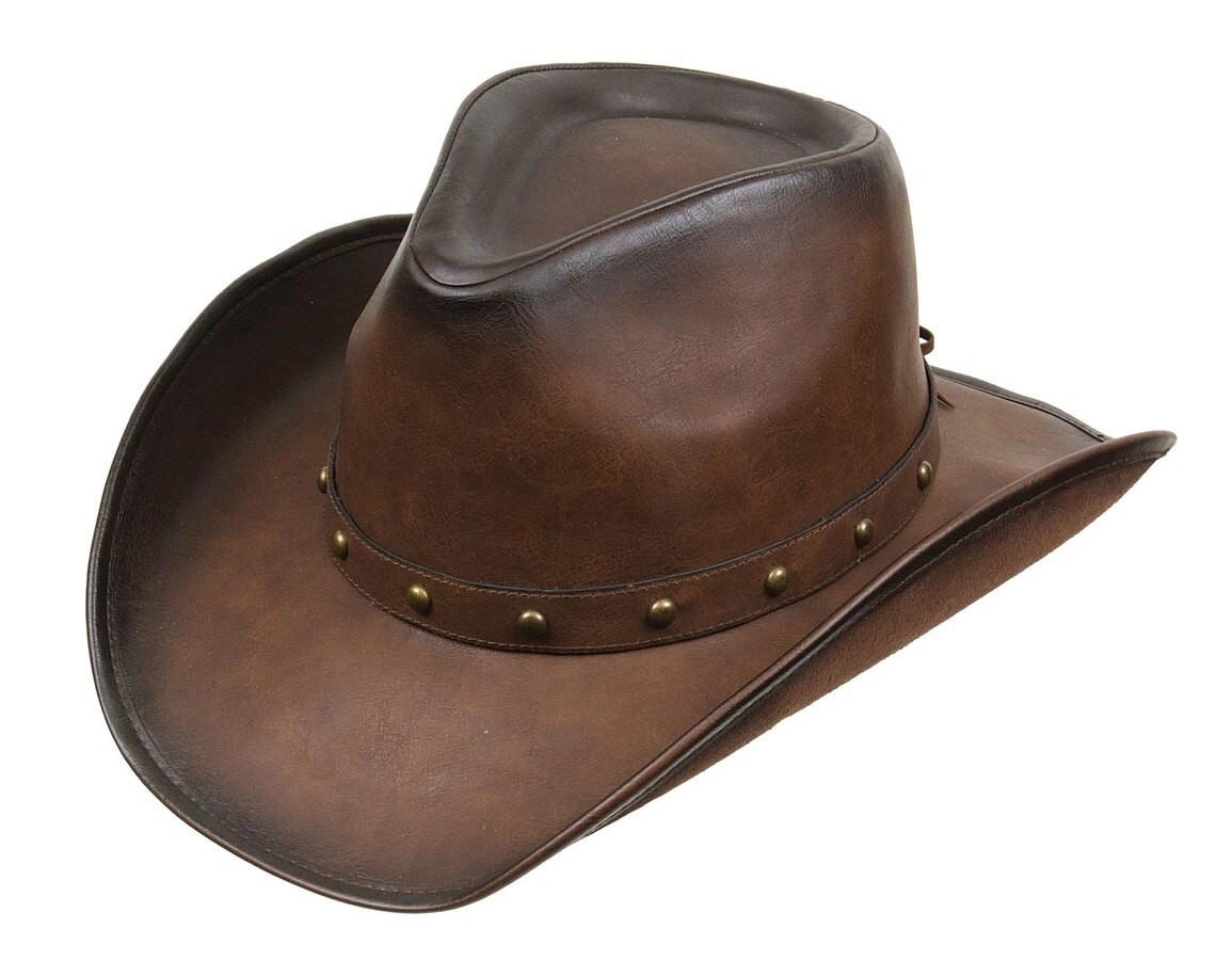 Kenny K Men's Faux Leather Western Hat 