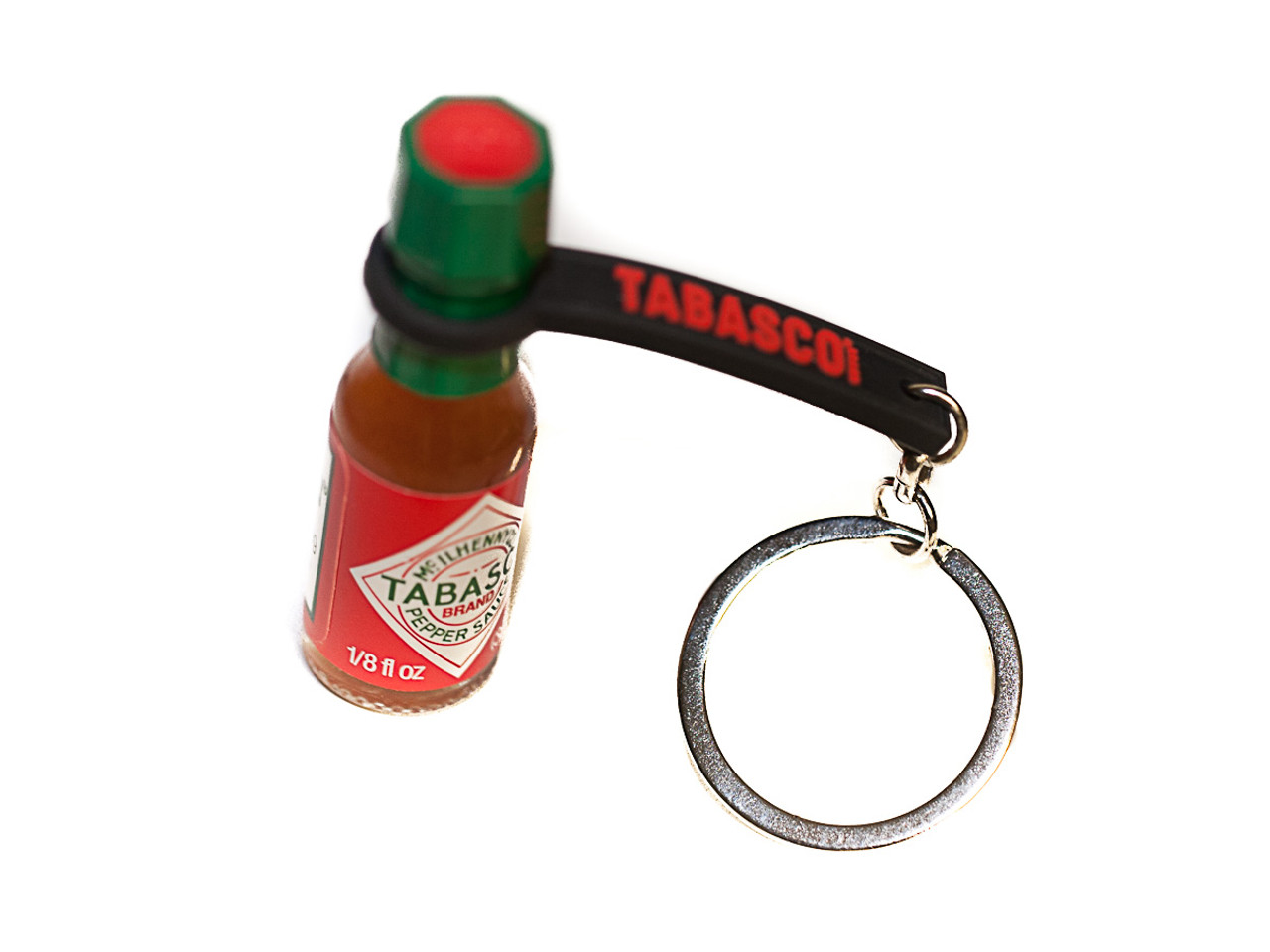 Porter Trail GENUINE LEATHER HOT SAUCE KEYCHAIN Includes a .75 oz Cholula  Hot Sauce Bottle - Portable Hot Sauce for On the Go or Travel - Mini Hot