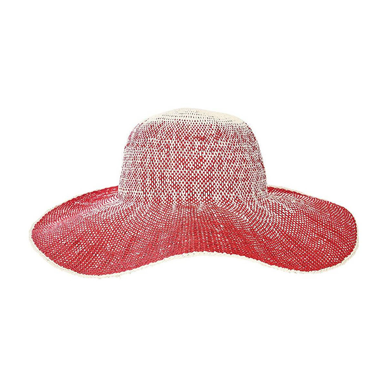 San Diego Hat Company Women's Ombre Floppy Sun Hat, Sunhat, Red