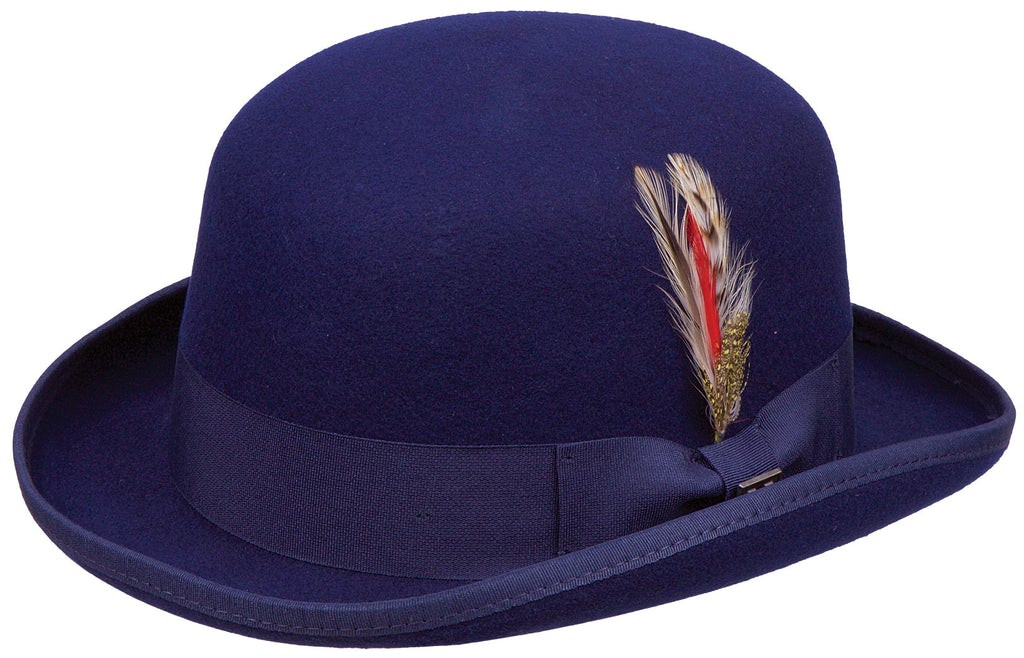 Kenny K Signature High Derby, Stylish, Classic Bowler Style Hat