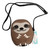 Sleepyville Critters Baby Sloth Shoulder Crossbody Bag, Brown & White