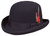 Kenny K Signature High Derby, Stylish, Classic Bowler Style Hat ,100% Wool Felt WFDBH