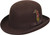 Kenny K Signature High Derby, Stylish, Classic Bowler Style Hat ,100% Wool Felt WFDBH