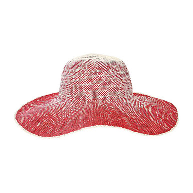 San Diego Hat Company Women's Ombre Floppy Sun Hat, Sunhat, Red, OS