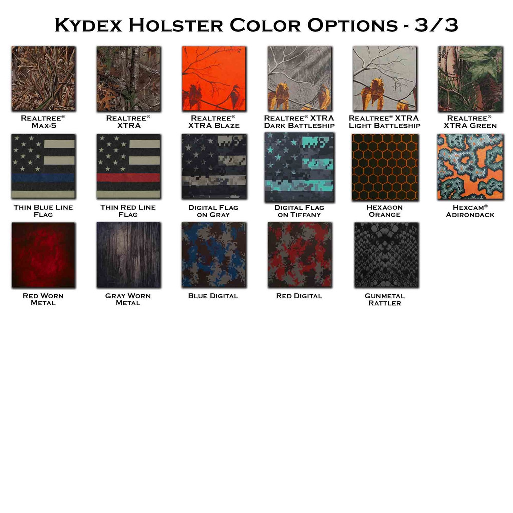 Kydex Holster Color Options 3/3