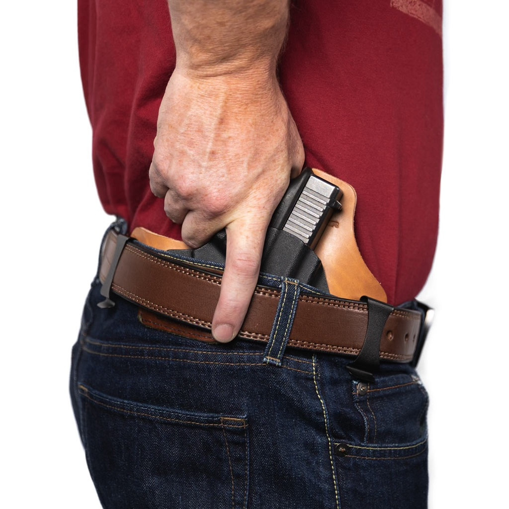 Full Grain Leather IWB Inside Pants Conceal Carry Holster for Glock 19 G19